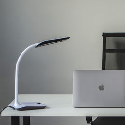 TLD-545 Black-White/LED/350Lm/3500K Светильник настольный, 4W. Механический выключатель. Черный с белым. ТМ Uniel