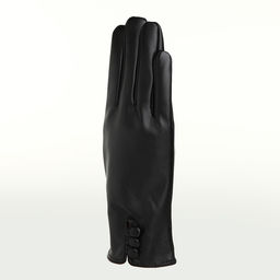 Перчатки женские, без утеплителя, безразмерные, чёрные