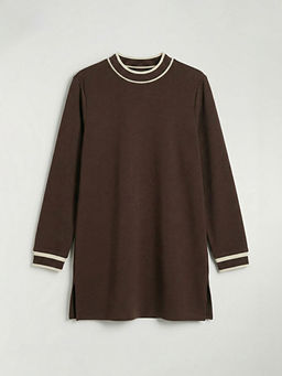 Dik Yaka Soft Touch Kad?n Sweatshirt Tunik