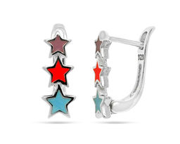Серьги, эмаль, Тсд44микс