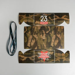 Цена за 5 шт. Коробка для капкейков, кондитерская упаковка, 4 ячейки 23 Февраля, 16?16?10 см