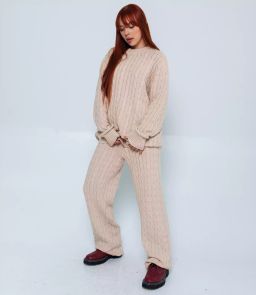 Костюм #КТ36989, бежевый