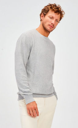 Джемпер F221-15-537 grey melange - Fine joyce фото 10