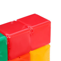 Кубики детские, пластиковые, цветные, 9 штук, 6×6 см