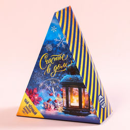 Чай новогодний чёрный Счастье в дом, вкус: зимняя вишня, 100 г