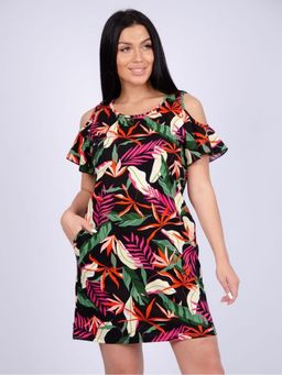 Платье Волан малина, трикотаж  фото 2