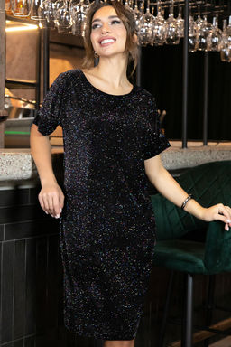 Платье Покоряя сердца (черный блеск) П11236 - Lt collection фото 5