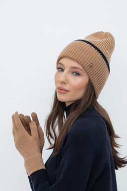 ЕВ 20007/24ш/песочный шапка жен