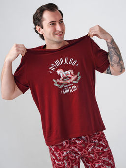 Пижама 100% хлопок мужская Лошадка - Оптима фото 6