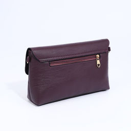 Сумка кросс-боди женская, длинный ремень, на магните, 24×6×14 см, фиолетовая