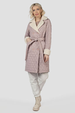 Пальто женское демисезонное(пояс) - El podio фото 3