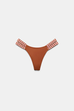 BRAGUITA BIKINI CROCHET / Caramelo - Zara фото 3