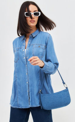 Рубашка джинс P312-0300 m.blue - Primm фото 9