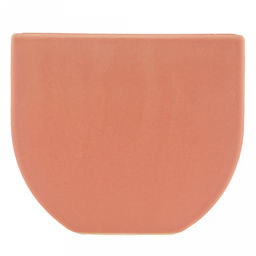 Ваза керамическая "Баухаус" 700мл, 19,5х6х17см, горло 9,8х2,5см, глянец, противоскользящие накладки, персиковый, в коробке (Китай)