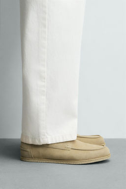 CASUAL LEATHER DECK SHOES - Zara фото 9