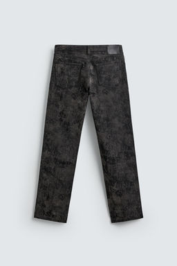 ABSTRACT JACQUARD STRAIGHT-LEG JEANS - Zara фото 8