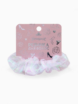 Цена за 2 шт. Резинка для волос «Перламутр» белая, Принцессы