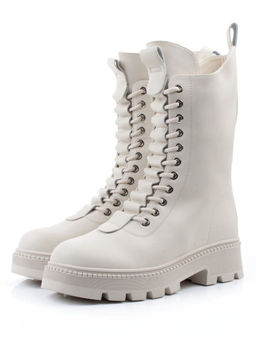 04-PAG294-2Z MILK Ботинки зимние женские (натуральная кожа, 100% шерсть)