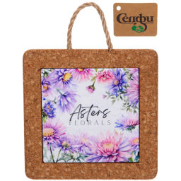 Цена за 2 шт. Подставка декоративная 14,5*14,5см "Астры"