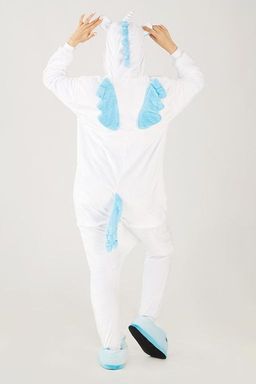 Пижама кигуруми голубой Единорог с крыльями