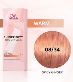 Гель-крем для стойкого тонирования Shinefinity 08/34 пряный имбирь, Wella
