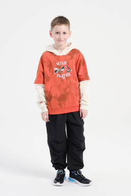 Худи утепленное Кирпичный