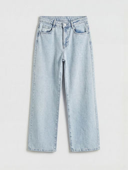 Wideleg Fiyonk Nak??l? K?z ?ocuk Jean Pantolon