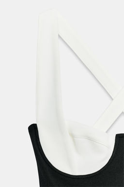 VESTIDO CORTO SKATER / Negro / Blanco - Zara фото 7