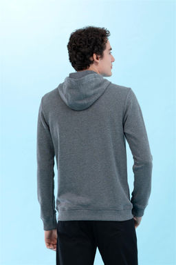 U. S. Polo Assn Базовый свитшот с капюшоном антрацитового меланжа - U.s. polo assn фото 14