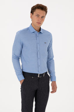 Erkek Saks Uzun Kollu Basic G_mlek