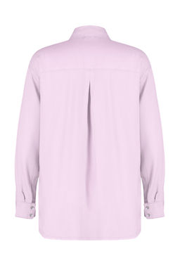 Pembe Oversize %100 Tencel Denim Gomlek TWOSS24GO00142