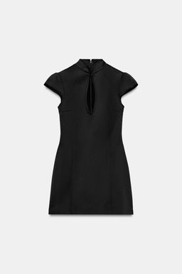 VESTIDO MINI SATINADO ABERTURA / Negro - Zara фото 6