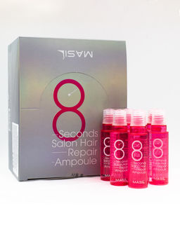 MASIL - ФИЛЛЕР ДЛЯ ПОВРЕЖДЕННЫХ ВОЛОС И КОЖИ ГОЛОВЫ 8 SECONDS SALON HAIR REPAIR AMPOULE, 15 ML * 20 ШТ.  фото 2