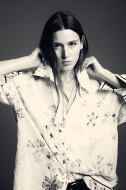 Camisa en mezcla de lino - H&m фото 5