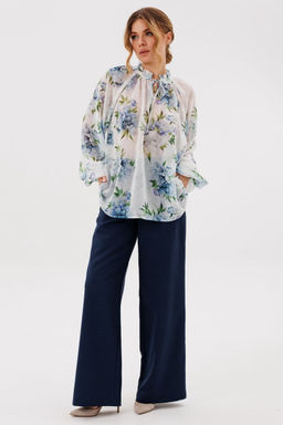 Блуза AmberA 1128 молоко  фото 3