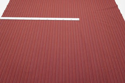 Пестрядь этнограф. под домоткань Бордово-терракотовый меланж-полоска, ш.1.55м, хл-100%, 205гр/м.кв - Купава фото 6