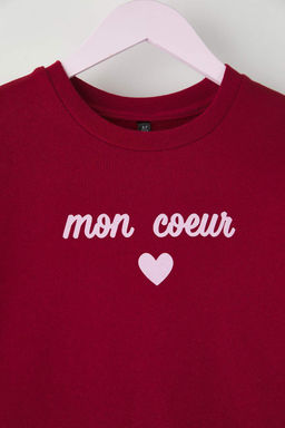 Visne 100% Pamuk Bask?l? Bisiklet Yaka A-line K?z Cocuk Orme Elbise TKDAW26EL00007 - Trendyolmilla фото 3