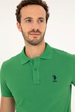 U. S. Polo Assn / Мужская зеленая базовая футболка - U.s. polo assn фото 2