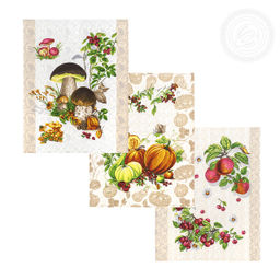 Набор полотенец из рогожки "Дары осени" 45*60/3 шт. - 45*60 Полотенца из рогожки