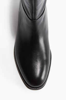 Calf-high leather boots - H&m фото 2