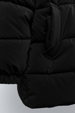 LONG PUFFER COAT WITH LABEL - Zara фото 7