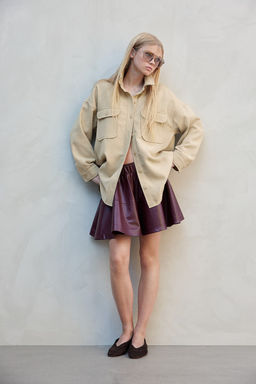 Camisa oversize de sarga - H&m фото 4