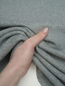 Шерсть пальтово-костюмная Твид цв.Св.серо-голубой, ш.1.5м, шерсть-50%, п/э-50%, 380гр/м.кв - Купава фото 12