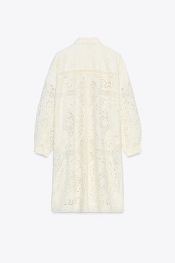 EMBROIDERED SHIRT DRESS ZW COLLECTION - Zara фото 3