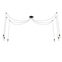 Светильник BayerLux «Скин паук», 6×40 Вт, E27, 30×30×20-150 см, чёрный