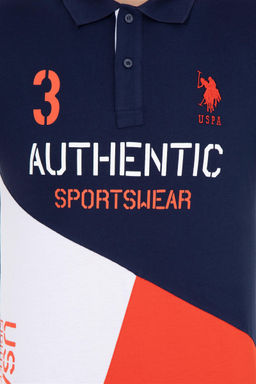 U. S. Polo Assn Мужская темно-синяя футболка с воротником-поло - U.s. polo assn фото 13