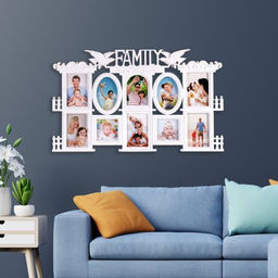 Фоторамка коллаж Семья 43x72 см / WK01 /уп 18/ 10 фото - Галеонтрейд фото 2