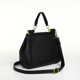 Сумка женская мессенджер TEXTURA на магните, 25×9×17 см, чёрная