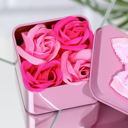 Цена за 2 шт. Мыльные розы, фуксия и розовые, набор 4 шт. - SB BEAUTY фото 4