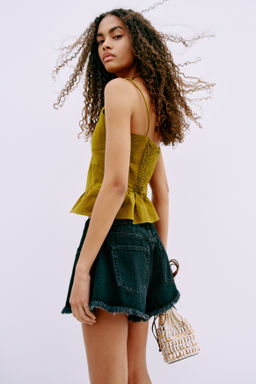 Top en mezcla de lino con tirantes espagueti - H&m фото 5